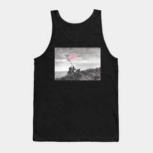 Raising the Flag at Iwo Jima Tank Top